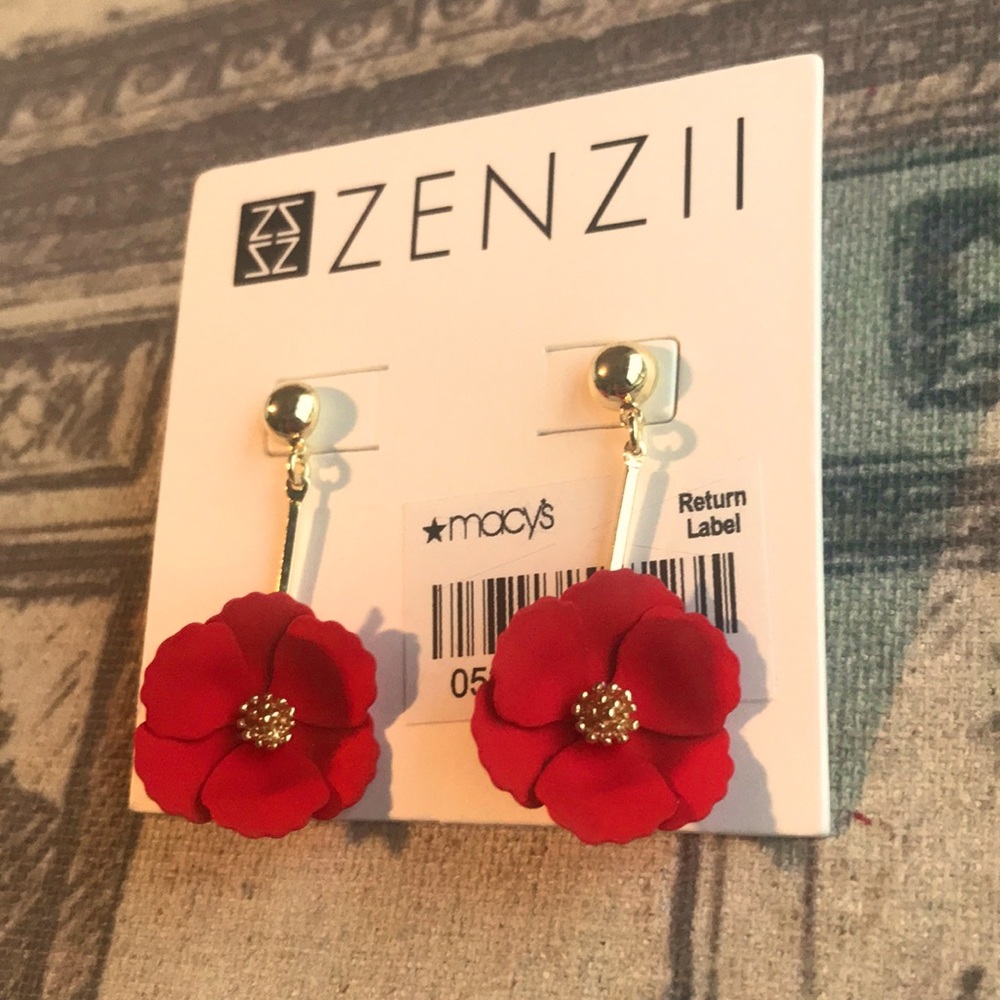 Zenzii Flame Flower Earrings